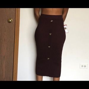 NWT Brown Pencil Skirt